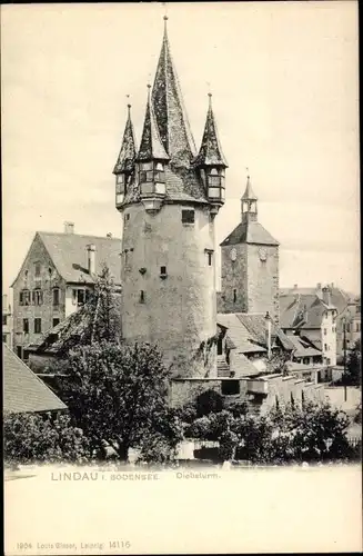 Ak Lindau am Bodensee Schwaben, Diebsturm