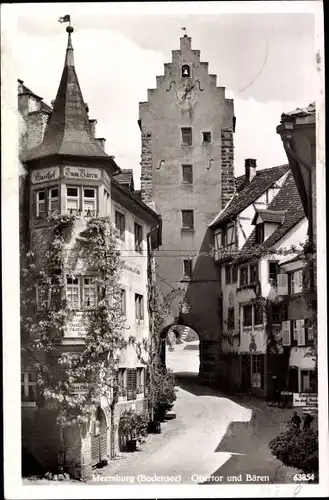 Ak Meersburg am Bodensee, Obertor und Gasthof zum Bären