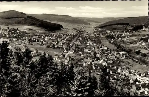 Ak Ewersbach Dietzhölztal in Hessen, Panorama vom Ort