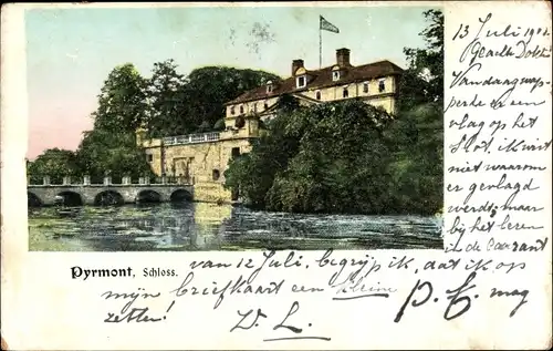 Ak Bad Pyrmont in Niedersachsen, Schloss