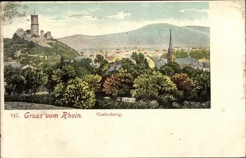 Ak Bad Godesberg Bonn am Rhein, Panorama
