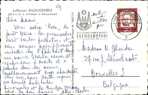 Ak Enzklösterle im Schwarzwald, Panorama