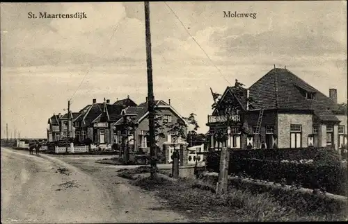 Ak Sint Maartensdijk Zeeland Niederlande, Molenweg