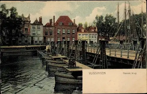 Ak Vlissingen Zeeland Niederlande, Nieuwe brug