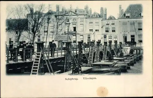 Ak Vlissingen Zeeland Niederlande, Schipbrug