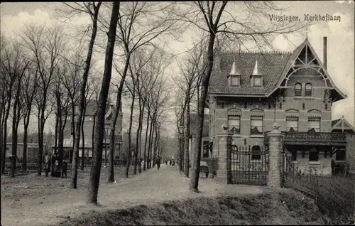 Ak Vlissingen Zeeland Niederlande, Kerkhoflaan