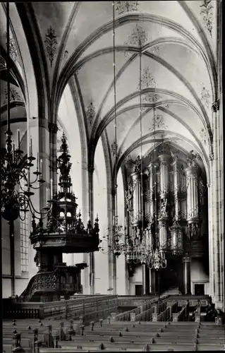 Ak Zwolle Overijssel Niederlande, Grote- of St. Michaëlskerk, Interieur