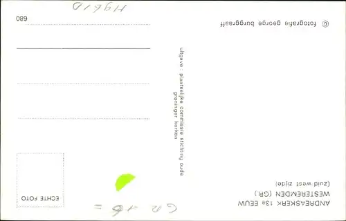 Ak Westeremden Groningen, Andreaskerk 13e Eeuw