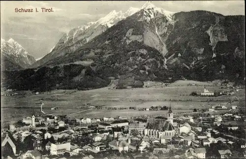 Ak Schwaz in Tirol, Gesamtansicht