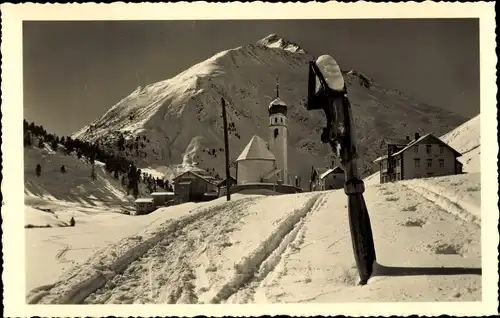 Ak Vent Gemeinde Sölden Tirol, Öetztaler Alpen, Winter, Wegeskreuz, Gasthaus