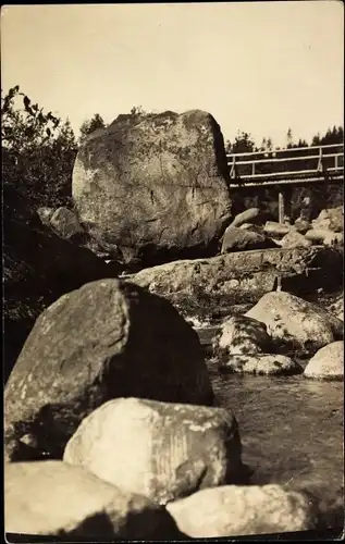 Ak Karpacz Krummhübel im Riesengebirge Schlesien, an der Lomnitz