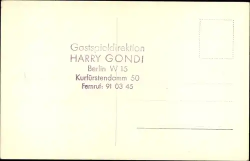 Ak Schauspieler Harry Gondi, Portrait, Anzug, Ross Verlag A 2184/2, Autogramm