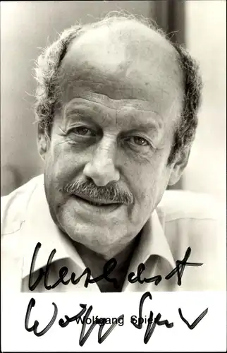 Ak Schauspieler Wolfgang Spier, Portrait, Autogramm