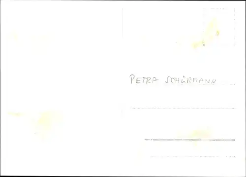 Foto Ak Schauspielerin Petra Schürmann, Portrait, Autogramm