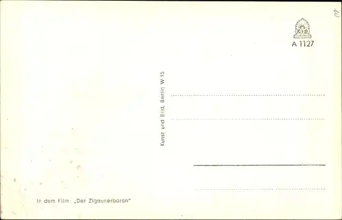 Ak Schauspieler Gerhard Riedmann in Der Zigeunerbaron, Autogramm