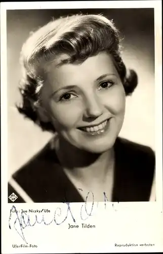 Ak Schauspielerin Jane Tilden, Portrait, Autogramm
