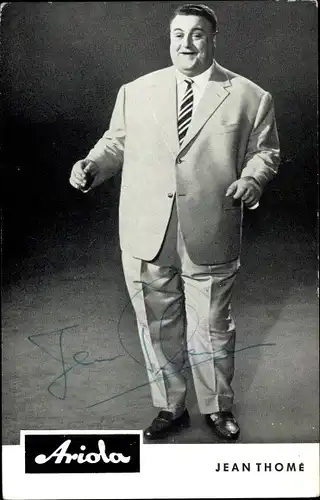 Ak Schauspieler und Sänger Jean Thomé, Autogramm