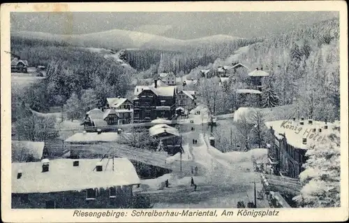 Ak Szklarska Poręba Schreiberhau Riesengebirge Schlesien, Am Königsplatz