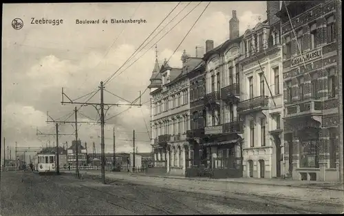 Ak Zeebrugge Westflandern, Boulevard de Blankenberghe