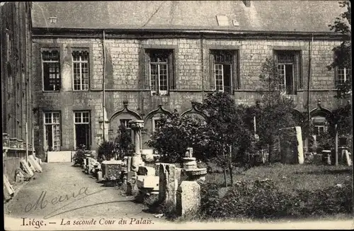 Ak Liège Lüttich Wallonien, La seconde Cour du Palais