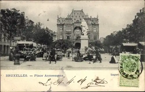 Ak Bruxelles Brüssel, Place Anneessene