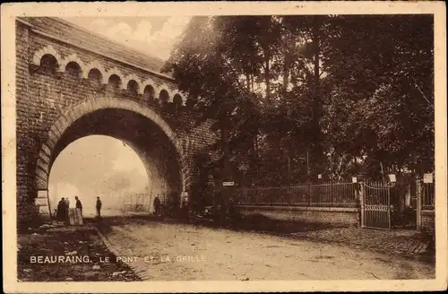 Ak Beauraing Wallonien Namur, Le Pont et la Grille