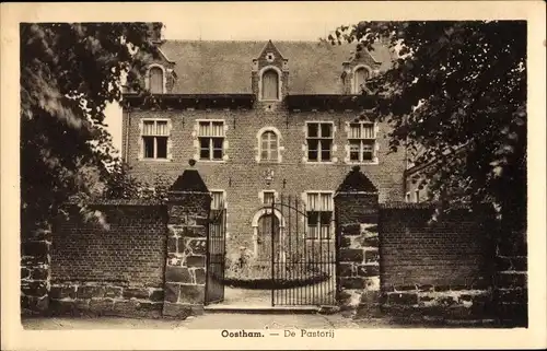 Ak Oostham Ham Flandern Limburg, De Pastorij