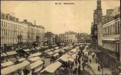 Ak Bruxelles Brüssel, Waffenplatz