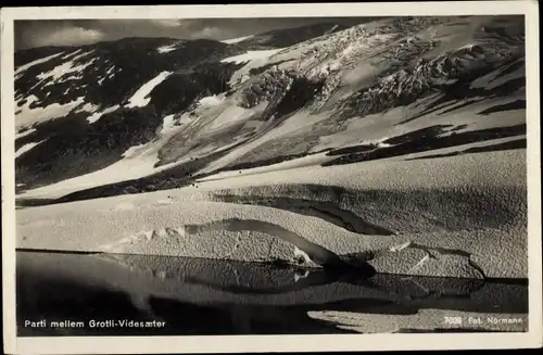 Ak Grotli Norwegen, Videsaeter, Schneelandschaft