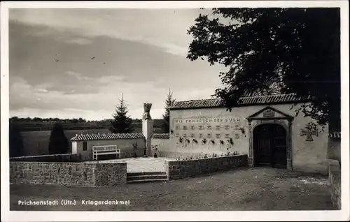 Ak Prichsenstadt in Unterfranken, Kriegerdenkmal