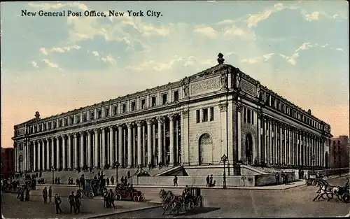 Ak New York City USA, New General Post Office