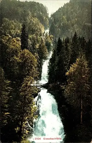 Ak Brienz Kanton Bern, Giessbachfall, Giessbachfälle