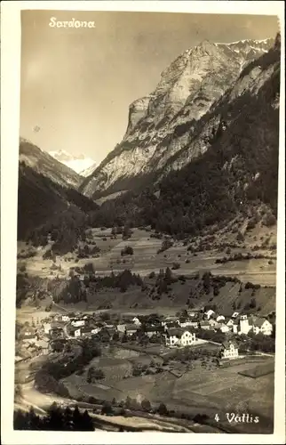 Ak Vättis Kanton St Gallen, Gesamtansicht, Sardona