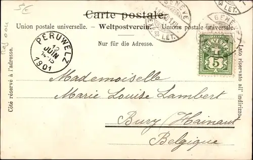 Ak Genève Genf Schweiz, Promenade sur la Treille