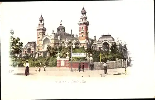 Litho Zürich Stadt Schweiz, Tonhalle