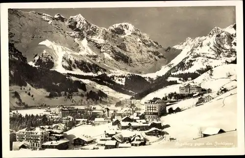 Ak Engelberg Kanton Obwalden Schweiz, Ansicht gegen Juchlipass