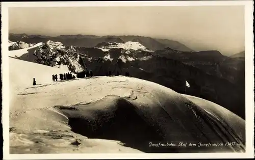 Ak Kanton Bern, Jungfraubahn, Auf dem Jungfraujoch