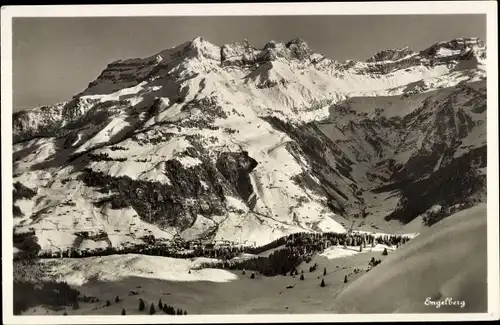 Ak Engelberg Kanton Obwalden Schweiz, Gesamtansicht, Bergpanorama