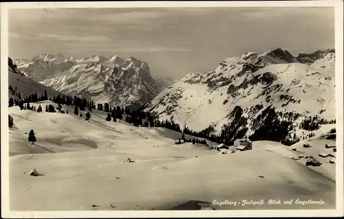 Ak Engelberg Kanton Obwalden Schweiz, Jochpass, Blick auf Engstlenalp