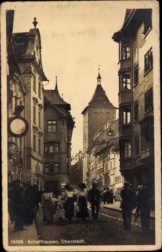 Ak Schaffhausen am Rhein Schweiz, Oberstadt