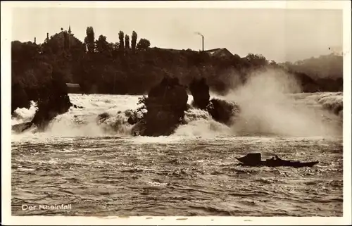 Ak Rheinfall Kanton Schaffhausen, Wasseransicht, Brandung