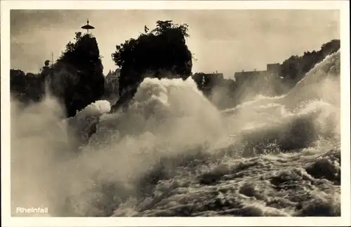 Ak Rheinfall Kanton Schaffhausen, Wasseransicht, Brandung