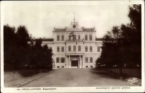 Ak Saloniki Thessaloniki Griechenland, Quartier général