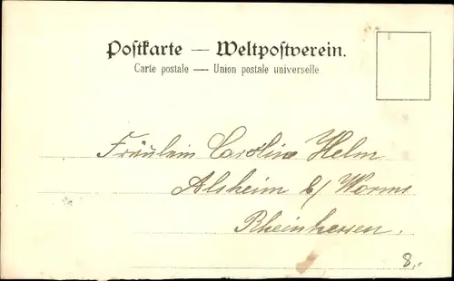 Litho Doppelschrauben-Schnelldampfer Kaiser Wilhelm der Große, Norddeutscher Lloyd NDL