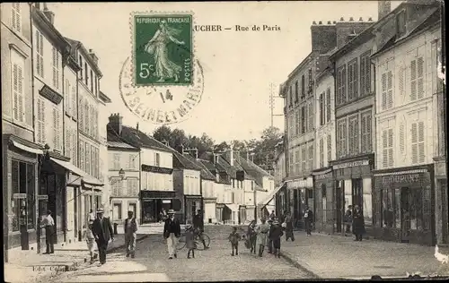 Ak Gaucher Seine et Marne, Rue de Paris