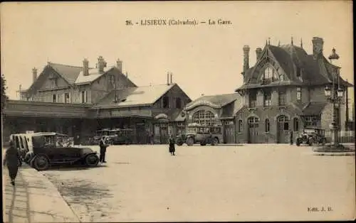 Ak Lisieux Calvados, La Gare