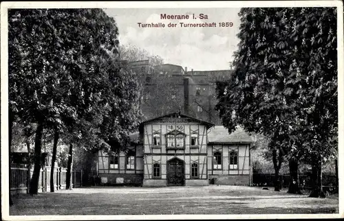 Ak Meerane in Sachsen, Turnhalle der Turnerschaft 1859