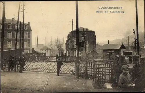 Ak Gouraincourt Lothringen Meuse, Route de Luxembourg