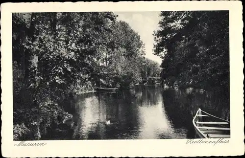 Ak Krutyń Kruttinnen Crutinnen Masuren Ostpreußen, Cruttinnafluss