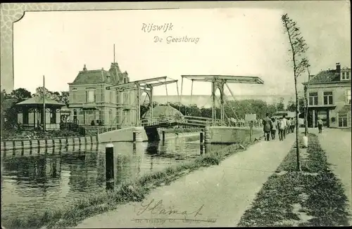 Ak Rijswijk Südholland Niederlande, de Geestbrug